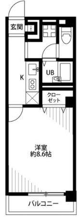 アンプルールフェール豊四季Ⅰの物件間取画像